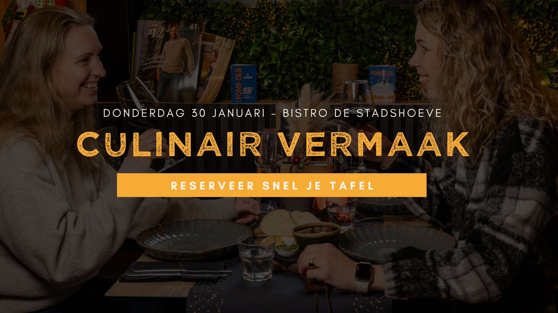 Culinair vermaak op donderdag - Bistro de Stadshoeve